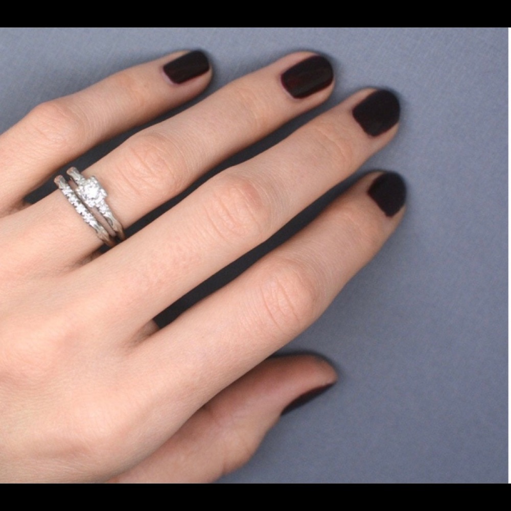Diamond and Platinum Ring Set/Self Love